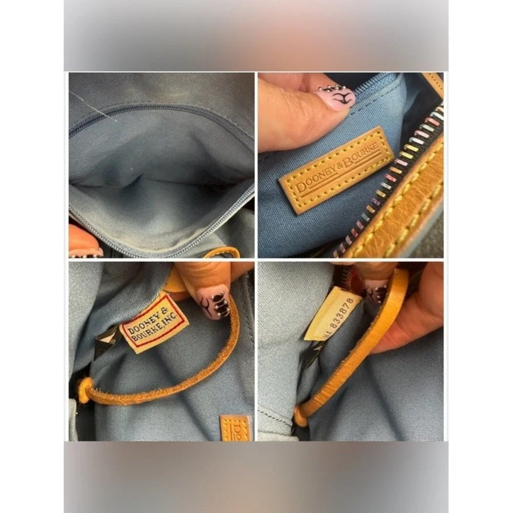Ultra Rare Find Complete Vintage 3 Piece Matching Dooney & Bourke Set